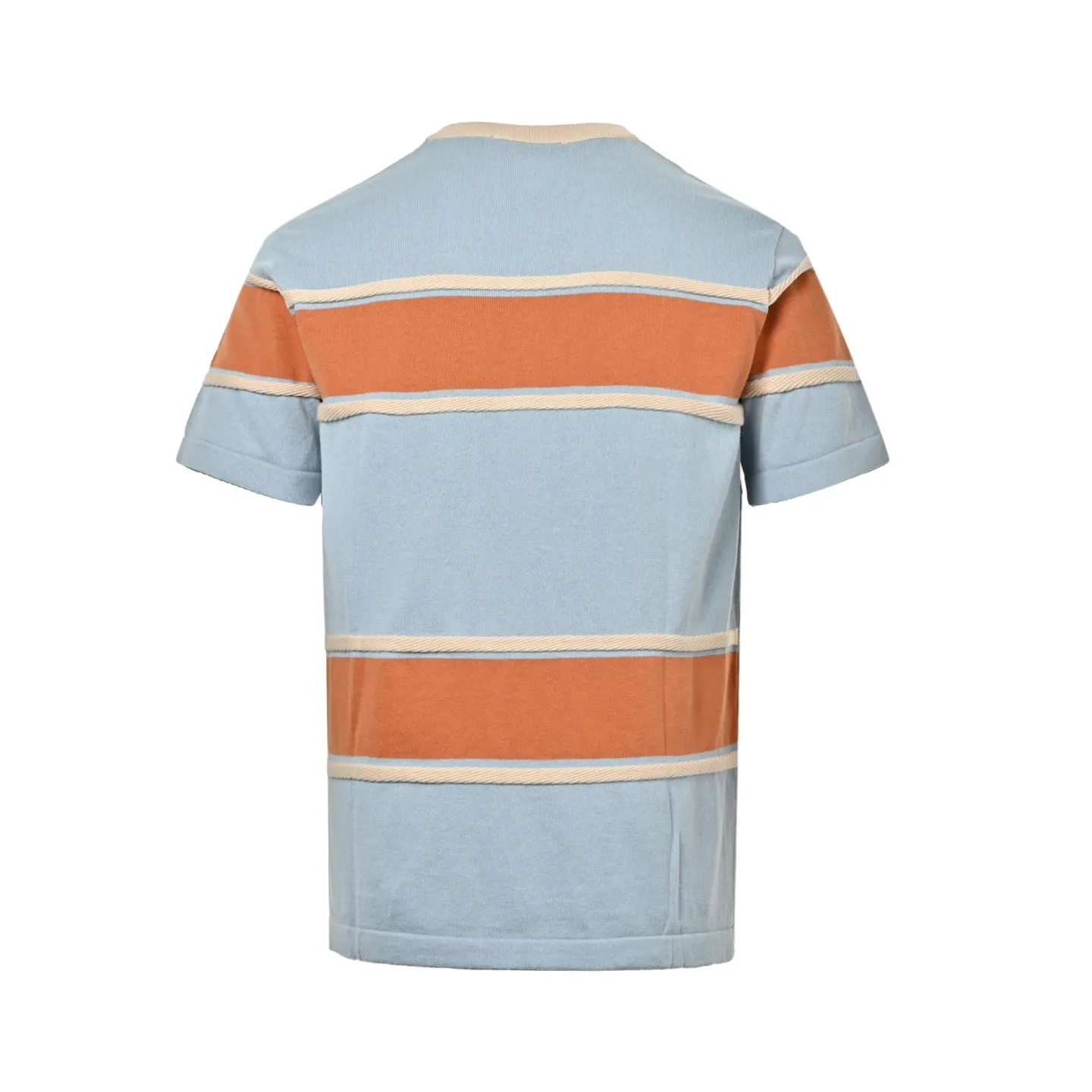 Louis Vuitton/Louis Vuitton 26ss contrasting color patchwork striped knitted short sleeves